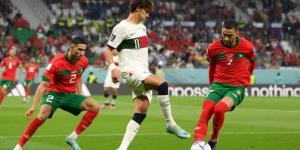 مشاهدة مباراة المغرب ضد البرتغال في كأس العالم 2022.. تسديدة من زياش