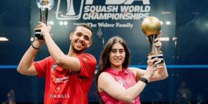 مصطفى عسل ونور الشربيني يتوجان ببطولة العالم للاسكواش في إنجاز تاريخي