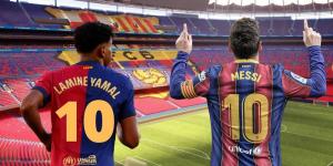 على خطى ميسي.. برشلونة يلمح إلى منح "الرقم 10" لنجمه لامين يامال