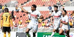 الزمالك يتقدم على كايزر تشيفز في الشوط الأول بهدف الجزيري