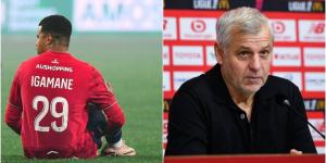 جينيسيو (مدرب ليل): "إيغامان شعر بانزعاج صغير على مستوى العضلة الداخلية للفخذ وسنرى كيف ستتطور الأمور"