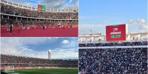 "كان المغرب"/ أزيد من 40 ألف متفرج حضروا لمتابعة مباراة مصر وجنوب أفريقيا في ملعب أكادير الكبير