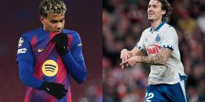 لاعب إسبانيول يثير الجدل قبل مواجهة برشلونة: "سأدوس على قدم يامال"