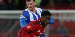 مانشستر يونايتد يوّدع كأس الاتحاد الإنجليزي على يد برايتون