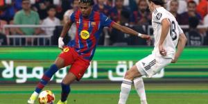 برشلونة يحسم الكلاسيكو بصعوبة أمام ريال مدريد في نهائي السوبر الإسباني