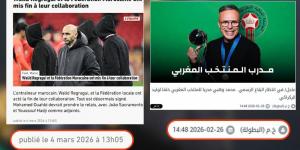 ليكيب الفرنسية تؤكد ما نشرته "البطولة" والإعلام المغربي بشأن الانفصال عن الركراكي وتعيين وهبي.. فهل تصدر الجامعة بلاغا جديدا؟