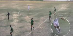 ملعب لوبومباشي يتحول إلى "برك مائية" ويخلق الجدل في مباراة مانييما يونيون ضد اتحاد العاصمة في كأس الكونفدرالية!