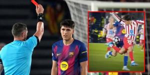 حكم مباراة برشلونة وأتلتيكو مدريد قد يُستبعد من إدارة باقي مباريات دوري الأبطال هذا الموسم بسبب لقطة كوبارسي!