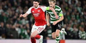 أرسنال يتجاوز سبورتينغ لشبونة ويضرب موعدا مع أتلتيكو مدريد في نصف نهائي دوري أبطال أوروبا