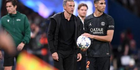 إنريكي يقرر إراحة حكيمي في تداريب اليوم تأهبا لمواجهة ريال مدريد في كأس العالم للأندية
