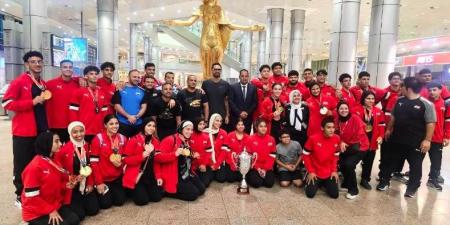 بعثة منتخب الجودو تعود القاهرة بعد إنجاز بطولة إفريقيا للشباب والناشئين