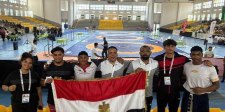 منتخب المصارعة يحصد 6 ميداليات متنوعة في دورة الألعاب الأفريقية المدرسية بالجزائر
