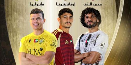 النني ينافس لوكاس بيمنتا وفابيو ليما على جائزة أفضل لاعب بالدوري الإمارتي