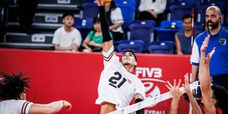 منتخب مصر يهزم الصين في ختام دور المجموعات ببطولة العالم لشباب الطائرة