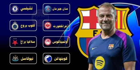 دوري أبطال أوروبا.. برشلونة يواجه باريس سان جيرمان في مرحلة الدوري