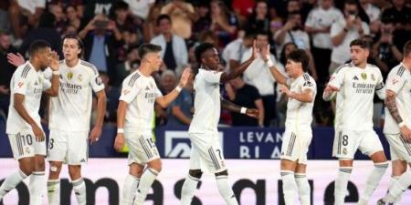 ريال مدريد يضرب بقوة ويفوز على ليفانتي برباعية في الدوري الإسباني