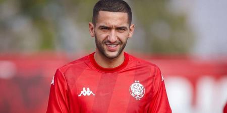 زياش يخوض أول حصة تدريبية بقميص الوداد