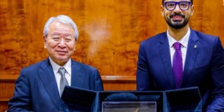 مطيع يستقبل رئيس الجايكا اليابانية لبحث تطوير رياضة الجودو في مصر