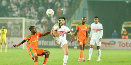 الزمالك يحسم الشوط الأول أمام زيسكو بالتقدم بهدف الجزيري