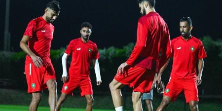 المنتخب المغربي الرديف يختتم تحضيراته استعدادا لنهائي كأس العرب ضد الأردن