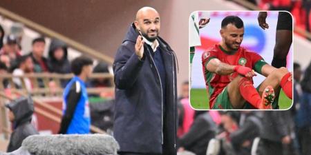 الركراكي: "نأمل ألا تكون إصابة سايس خطيرة.. إذا أردنا الذهاب بعيدا في 'الكان' فسنحتاج لجميع اللاعبين"