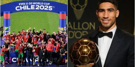 من بينها تتويج منتخب الشباب بالمونديال وفوز حكيمي بالكرة الذهبية الأفريقية.. أبرز إنجازات الرياضة المغربية في سنة 2025