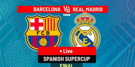 Barcelona vs Real Madrid LIVE: Latest Updates - Supercopa de Espana final