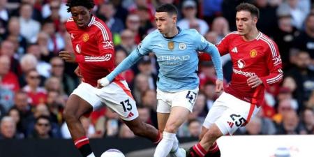 موعد مباراة مانشستر يونايتد ومانشستر سيتي في الدوري الإنجليزي