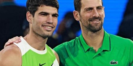 دجوكوفيتش يشيد بألكاراز بعد خسارته نهائي أستراليا المفتوحة : يجبرك على تقديم أفضل ما لديك