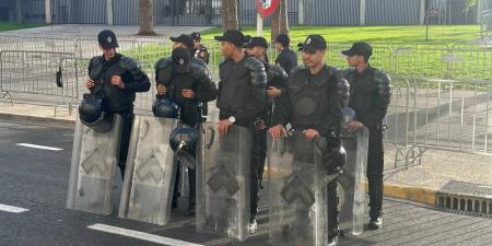تعزيزات أمنية مكثفة حول ملعب محمد الخامس استعدادا لمباراة الوداد والجيش الملكي