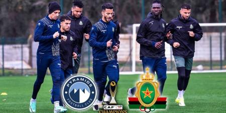 الجيش الملكي ينهي تحضيراته لمواجهة بيراميدز.. الفريق يفتقد خدمات حريمات والتكناوتي