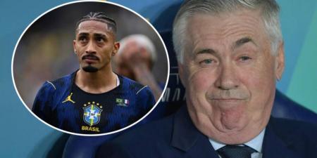 أنشيلوتي: "رافينيا شعر بانزعاج في العضلة أمام فرنسا لذلك تم استبداله بين شوطي المباراة"