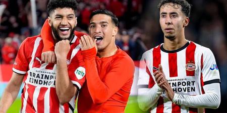 ثلاثي مغربي يساهم في تتويج آيندهوفن بلقب الدوري الهولندي للمرة 27 في تاريخه قبل 5 جولات من النهاية