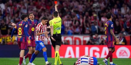 الاتحاد الإسباني ينشر تسجيلات "الفار" بعد إلغاء طرد جيرارد مارتين أمام أتلتيكو مدريد