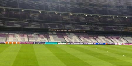 ريال مدريد يجهز "تيفو" يغطي الملعب بأكمله لاستقبال بايرن ميونيخ في دوري أبطال أوروبا