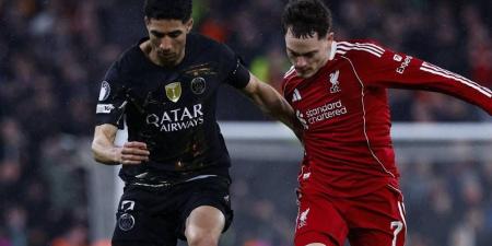 بمشاركة حكيمي.. باريس سان جيرمان يجدد فوزه على ليفربول (0-2) ويعبر إلى نصف نهائي دوري الأبطال