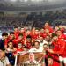 لقطة اليوم.. لاعبو منتخب مصر يحتفلون بالفوز على كوريا مع صورة طارق محروس