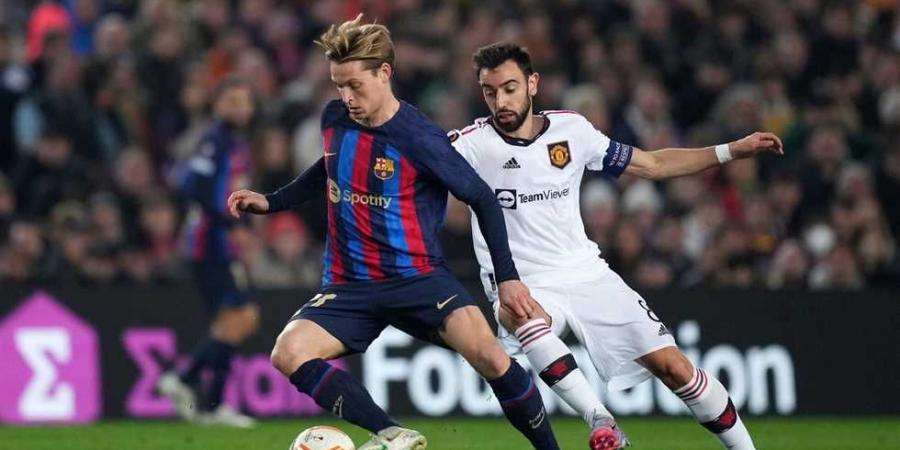 مباشر الدوري الأوروبي - مانشستر يونايتد (0) (0) برشلونة.. رافينيا يرد على برونو