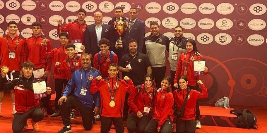سيطرة مصرية على منصة التتويج في بطولة إفريقيا للمصارعة بالمغرب