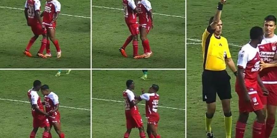 بسبب مشاجرة غريبة.. طرد ثنائي بفريق واحد في كولومبيا!