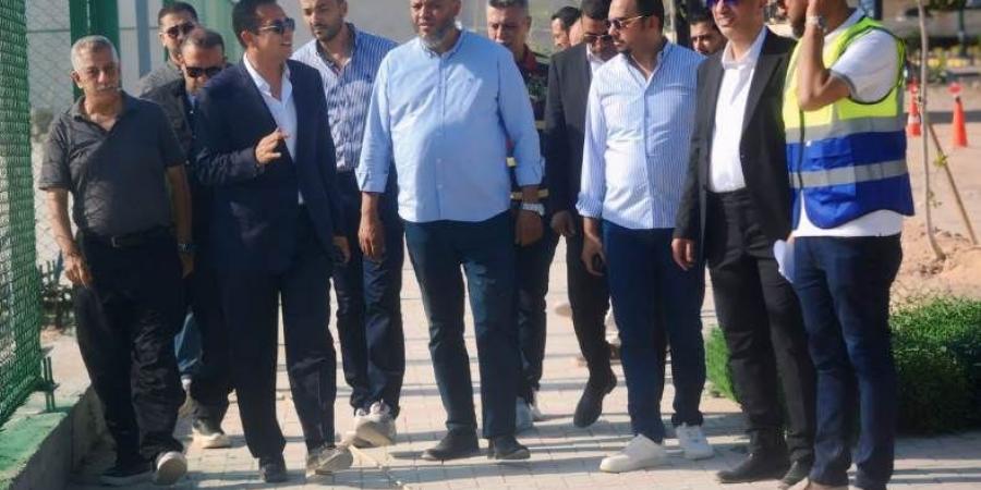 محمد سلامة يقوم بجولة ميدانية لمتابعة إنشاءات فرع الاتحاد السكندري