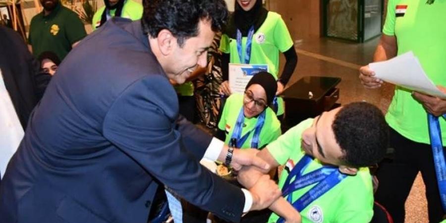 وزير الرياضة يكرم منتخب البوتشيا بعد تألقه في بطولة إفريقيا