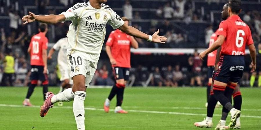 بهدف مبابي.. ريال مدريد يفوز على أوساسونا في افتتاح مشواره بالدوري