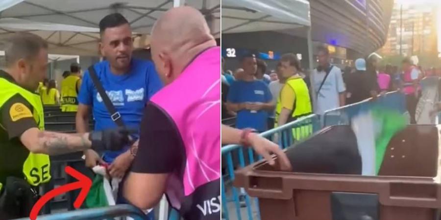 بعبارة "العَلم لن يمرّ".. الأمن يمنع مشجعا من حضور مباراة الرّيال ومارسيليا قبل التخلي عن علم فلسطين!