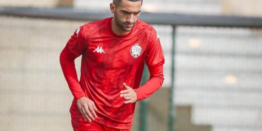 زياش يظهر لأول مرة مع الوداد استعدادًا لاتحاد طنجة بالدوري المغربي