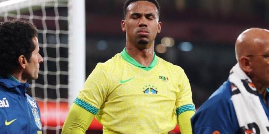 صدمة لـ أرسنال.. جابريل يغادر مباراة البرازيل والسنغال بسبب الإصابة