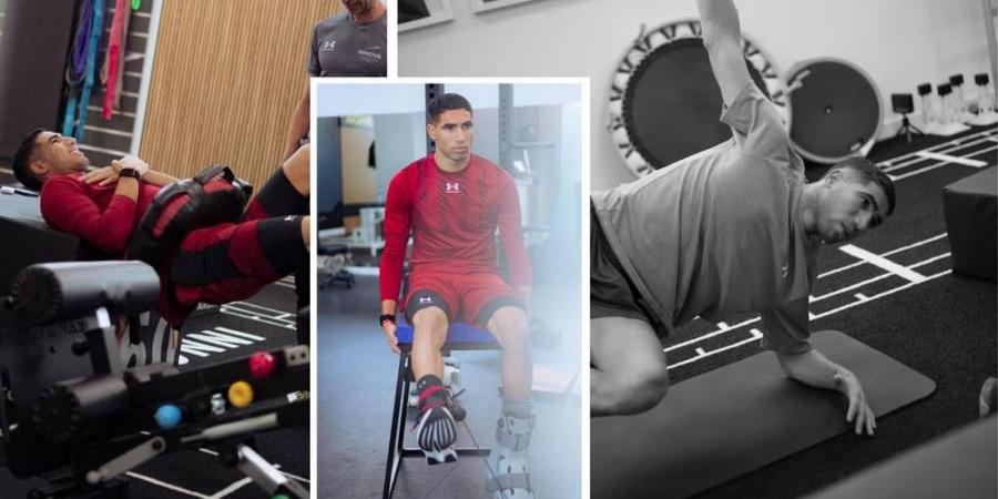 أشرف حكيمي في سباق مع الوقت للحاق بكأس أفريقيا ويبدأ مرحلة التأهيل