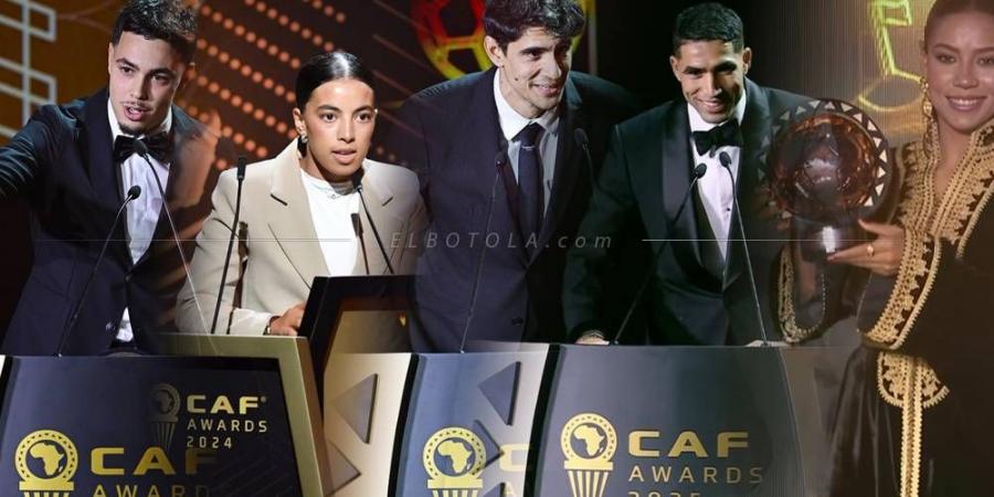 سيطرة مغربية على جوائز الكاف.. بدأت بالمدنى كأفضل لاعبة شابة وانتهت بتتويج حكيمي كأفضل لاعب في القارة