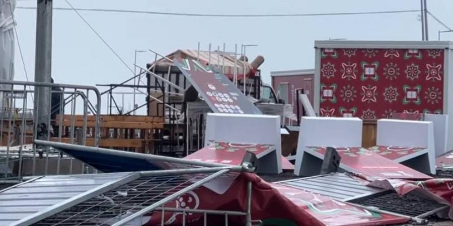 انهيار "الفان زون" بالدار البيضاء قبل خمسة أيام من انطلاق كأس أمم أفريقيا