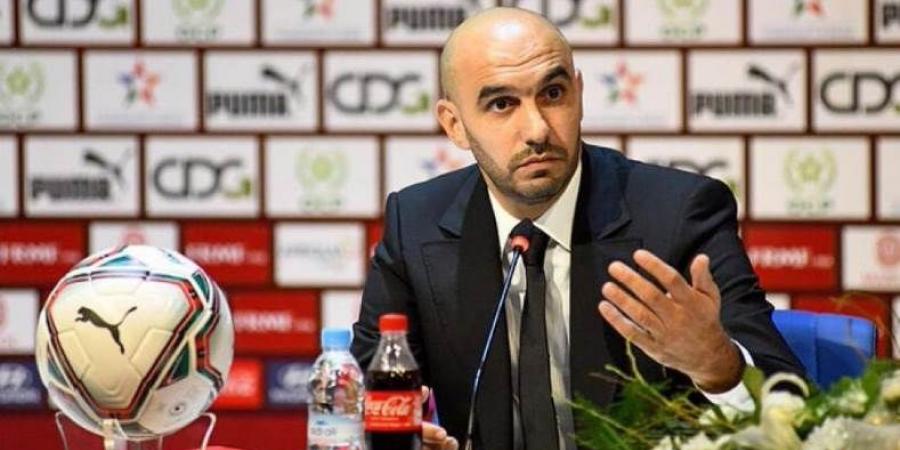 وليد الركراكي: لا أشعر بالضغوط تجاه نجاحات المنتخبات المغربية